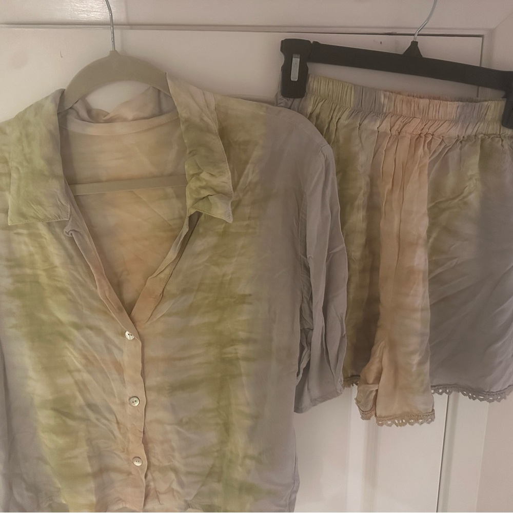 Tie dye Rio Tafni shirt/shorts set - Picture 4 of 4